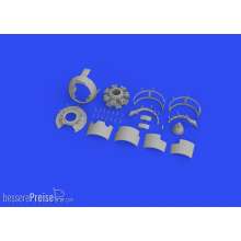 Eduard Accessories 648792 - 1:48 F4F-3 engine early PRINT 1/48 for EDUARD