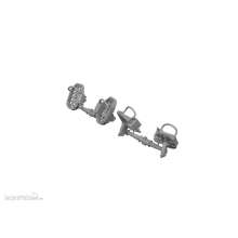 Eduard Accessories 648874 - 1/48 Bf 109E rudder pedals late 1/48