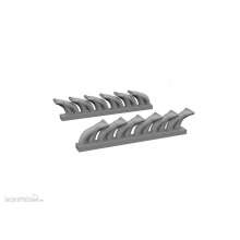 Eduard Accessories 648958 - 1/48 P-39 exhaust stacks fishtail PRINT 1/48