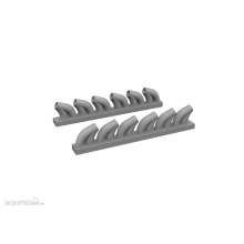 Eduard Accessories 648959 - 1/48 P-39 exhaust stacks rounded PRINT 1/48