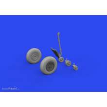 Eduard Accessories 648964 - 1:48 TBF/TBM wheels w/smooth tire 1/48 ACADEMY