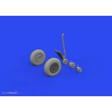 Eduard Accessories 648965 - 1:48 TBF/TBM wheels w/pattern 1/48 ACADEMY