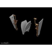 Eduard Accessories 648994 - P-51B/C undercarriage legs BRONZE EDUARD