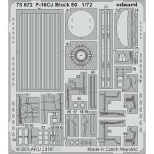 Eduard Accessories 73672 - F-16CJ Block 50 for Tamiya in 1:72