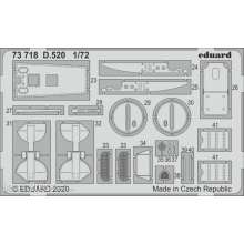 Eduard Accessories 73718 - D.520 for Hasegawa in 1:72