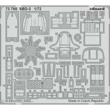 Eduard Accessories 73780 - 1:72 SBD-3 for FLYHAWK