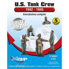 Mirage Hobby 172001 - U.S.Tank Crew 1942-45(5 Figures/WhiteMet in 1:72