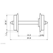 Roco 40177 - DC-NEM-Normradsatz