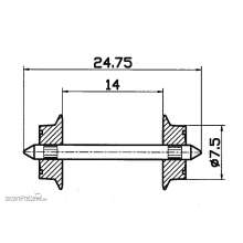 Roco 40184 - Wechselstrom-Radsatz