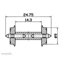 Roco 40191 - DC-NEM-Normradsatz