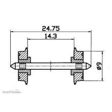 Roco 40197 - DC-NEM-Normradsatz