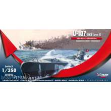 Mirage Hobby 350503 - U-107 (IXB turm I) GERMAN SUBMARINE in 1:350