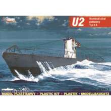 Mirage Hobby 40023 - Deutsches U-Boot U 2 Typ IIA in 1:400