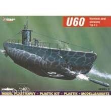 Mirage Hobby 40025 - Deutsches U-Boot U 60 Typ II C in 1:400