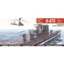 Mirage Hobby 40043 - Deutsches U-Boot U 875 Typ IX D2 Turm II und FA 330 Bachstelze in 1:400