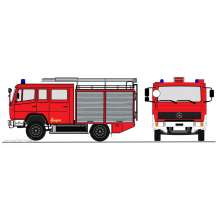 Loewe 4070 - MERCEDES BENZ 917 (LN2) - LF 8/6 - Neutral Feuerrot