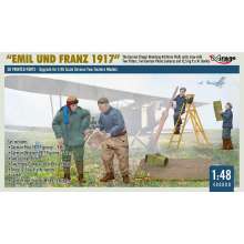 Mirage Hobby 480009 - 1:48 WWI German FA(A) Units Crew ´Emil und Franz 1917´ w/Equipment