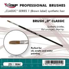 Mirage Hobby 100041 - MIRAGE BRUSH FLAT HIGH QUALITY CLASSIC SERIES 1 size 0