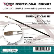 Mirage Hobby 100043 - MIRAGE BRUSH FLAT HIGH QUALITY CLASSIC SERIES 1 size 2