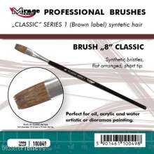 Mirage Hobby 100049 - MIRAGE BRUSH FLAT HIGH QUALITY CLASSIC SERIES 1 size 8