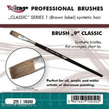 Mirage Hobby 100050 - MIRAGE BRUSH FLAT HIGH QUALITY CLASSIC SERIES 1 size 9