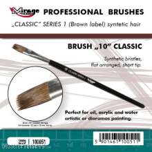 Mirage Hobby 100051 - MIRAGE BRUSH FLAT HIGH QUALITY CLASSIC SERIES 1 size 10