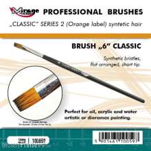 Mirage Hobby 100059 - MIRAGE BRUSH FLAT HIGH QUALITY CLASSIC SERIES 2 size 6