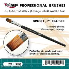 Mirage Hobby 100062 - MIRAGE BRUSH FLAT HIGH QUALITY CLASSIC SERIES 2 size 9