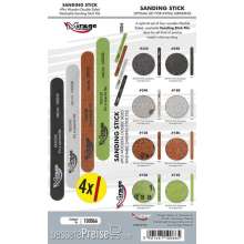 Mirage Hobby 100066 - MIRAGE SANDING STICK OPTIMAL SET [4pcs/8 STAGES]