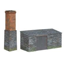 Bachmann 44-0106 - Narrow Gauge Slate-Built Boiler House and Chimney