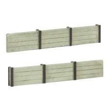 Bachmann 44-0508 - Kingpost Concrete Retaining Walls (x4)