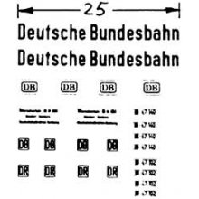 Weinert 4417 - Deutschen BundesbahnBeschriftungssatz