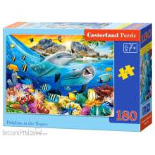 Castorland B-018468 - Dolphins in the Tropics Puzzle 180 Teile