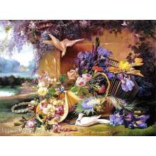 Castorland C-200276-2 - Elegant Still Life with Flowers, Eugene Bidau. Puzzle 2000 Teile