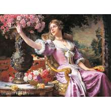 Castorland C-300020-2 - Lady in Purple Dress, W.Czachorski Puzzle 3000 Teile