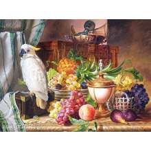 Castorland C-300143-2 - Still Life With Fruit and a Cockatoo, Josef Schuster Puzzle 3000 Teile