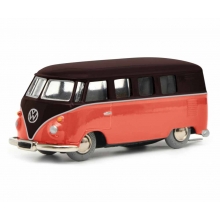 Schuco 450197400 - Micro Racer VW T1, braun-rot