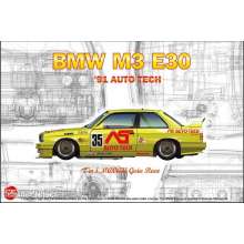 NUNU-BEEMAX PN24014 - BMW M3 E30 Gr.A 91 AUTO TECH in 1:24