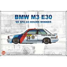 NUNU-BEEMAX PN24017 - BMW M3 E30 88 Spa 24 Hours Winner in 1:24