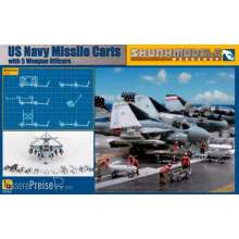 SKUNKMODEL Workshop SW-48023 - USN MISSILE CART + FIGURES in 1:48