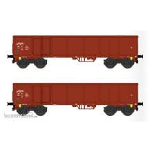 B-Models 47.165 - Offenes Güterwagen-Set A Eaos Eaos-x , DB , set B