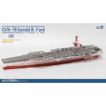 Magic Factory 6502 - Clear Painted Colorful U.S. Navy Gerald R. Ford-class aircraft carrier- USS Gerald R. Ford CVN-78