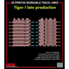 Rye Field Model 2030 - 3D printed Workable track links for Tiger I late