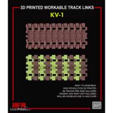 Rye Field Model 2037 - 3D printed Workable track links for KV-1