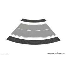 Vollmer 48239 - H0 Seitenstreifen Kopfsteinpflaster für Straßen- platte 48265/48266 aus Steinkunst, 2 Stück