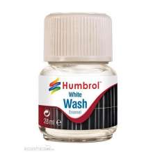 Humbrol 486202 - Enamel-Wash, Weiss, 28 ml