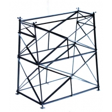 Hack Brücken 50100 - Pfeiler für amerik. Trestle Bridges, 150mm lang, 169mm hoch - Typ TP169-15