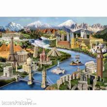 Wooden City 502243 - Wooden City: Wooden Puzzle World Landmarks M