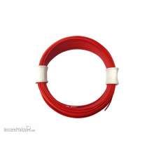 Schönwitz 50332 - 10 Meter Ring Miniaturkabel Litze hochflexibel LIFY 0,04mm² rot