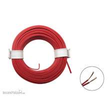 Schönwitz 50357 - 10m LIYZ Doppellitze Zwillingslitze 2x 0,08mm² rot